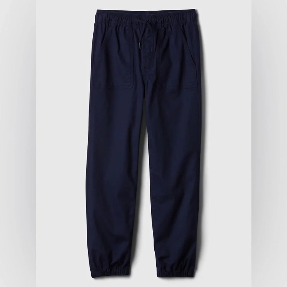 NWT GAP Kids Twill Joggers Navy Blue Size 10 Boys